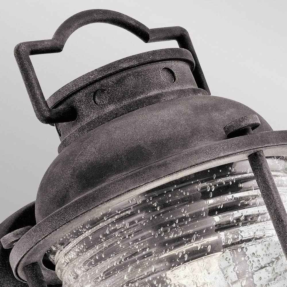 Ashland Bay Medium Outdoor Wall Lantern in Weathered Zinc