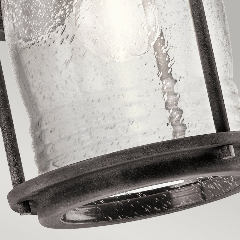 Ashland Bay Medium Outdoor Wall Lantern in Weathered Zinc