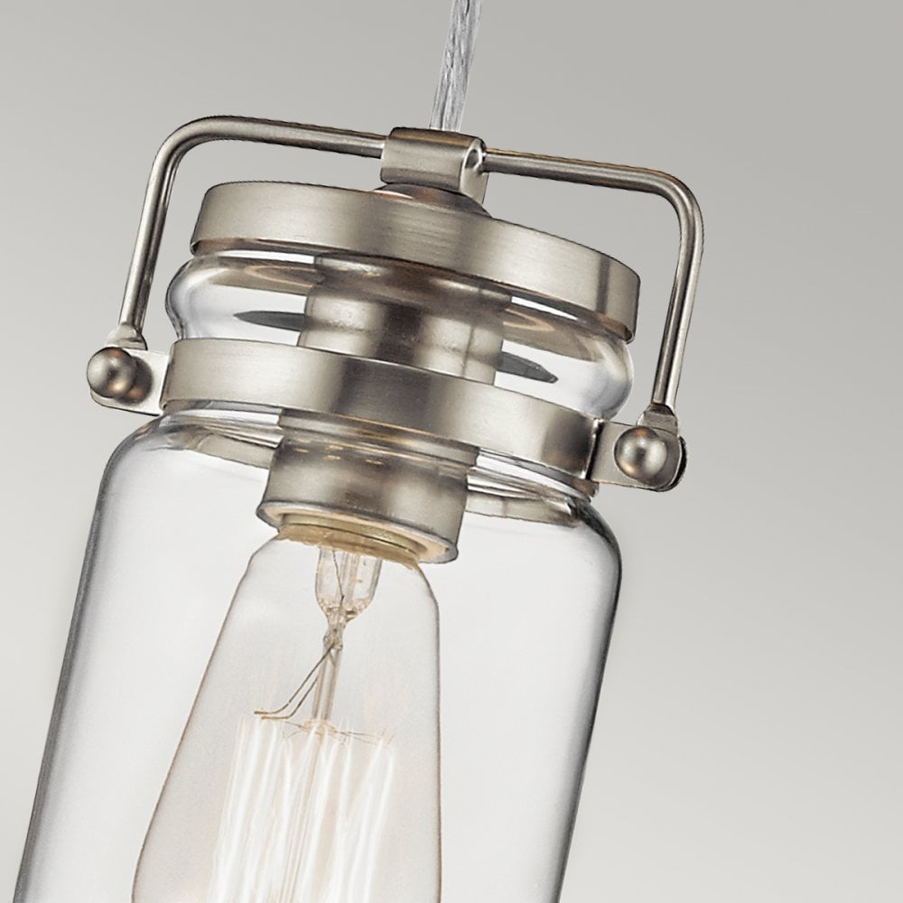 Brinley Mini Pendant in Brushed Nickel