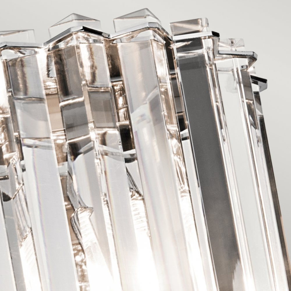 Crystal Skye IP44 LED Wall Light in Chrome
