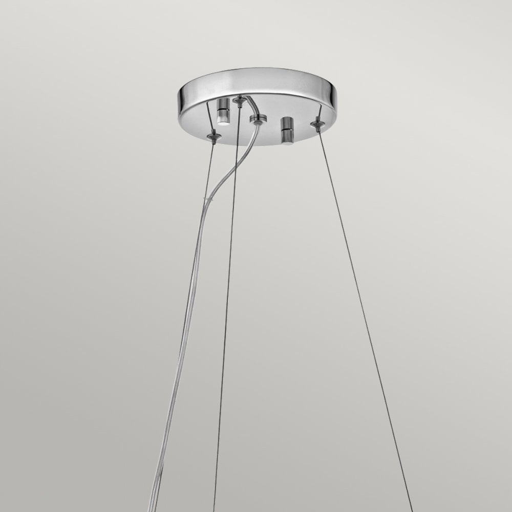 Crystal Skye IP44 LED 6 Light Chandelier Pendant in Chrome