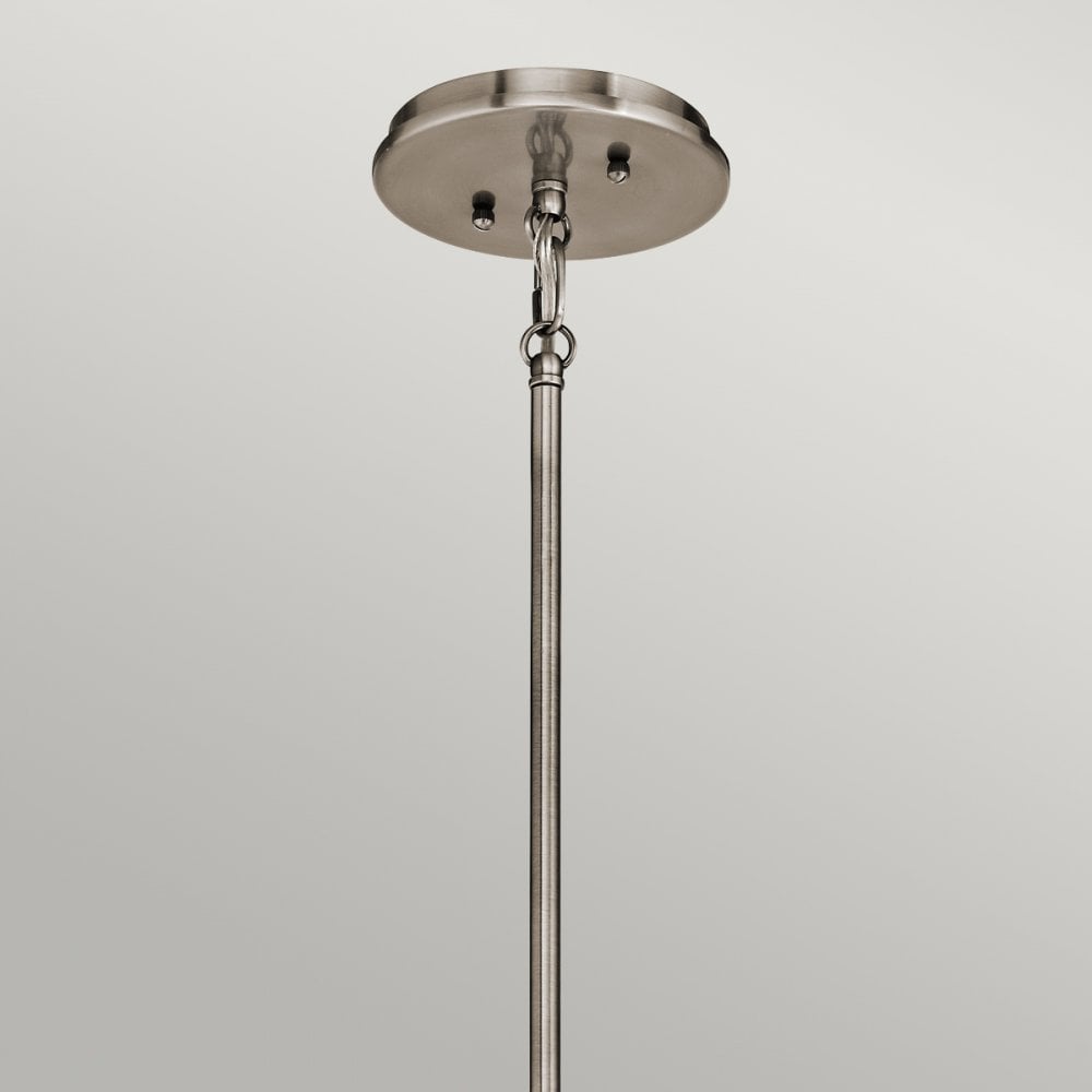 Emory 3 Light Pendant or Semi Flush Light in Classic Pewter