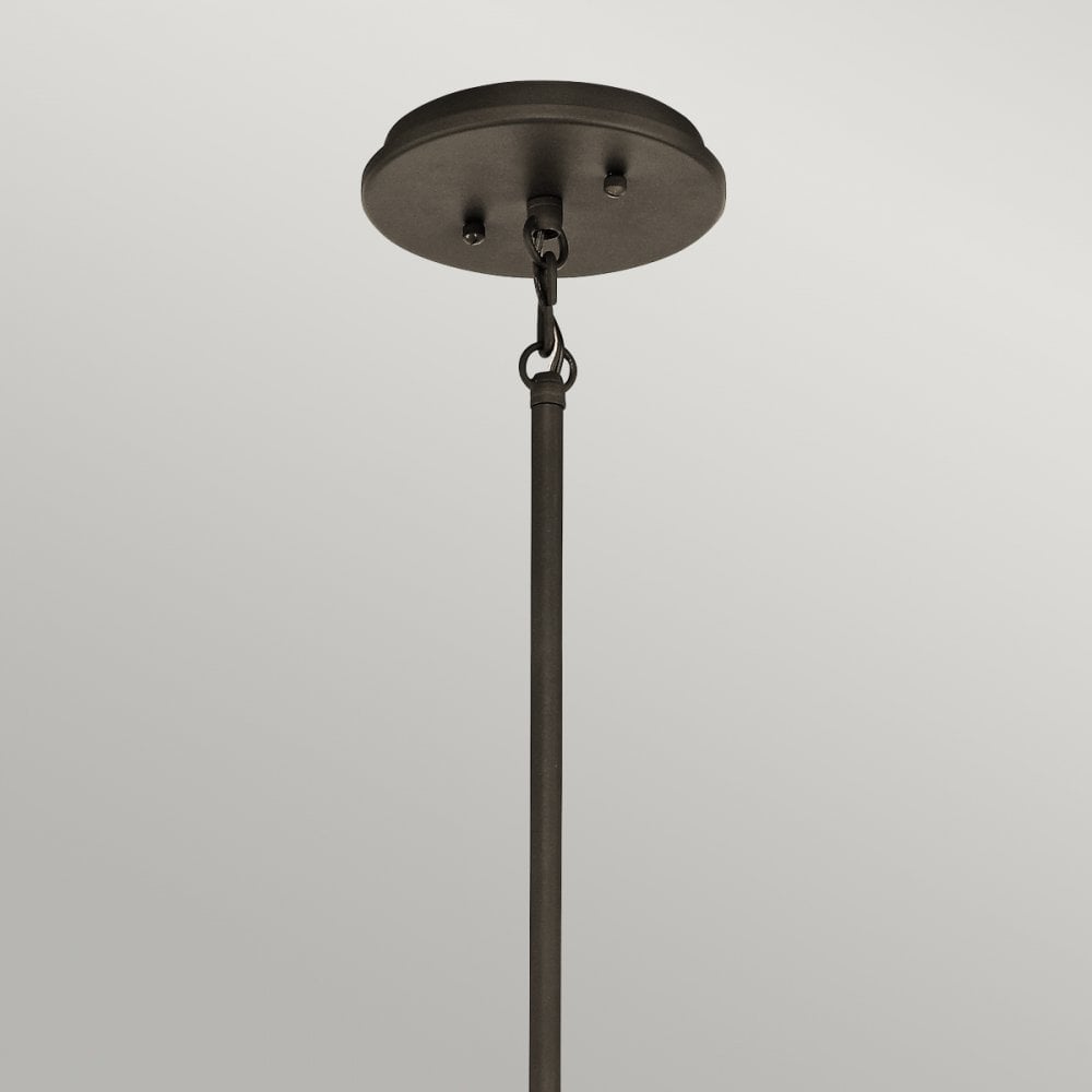 Emory 3 Light Pendant or Semi Flush Light in Olde Bronze