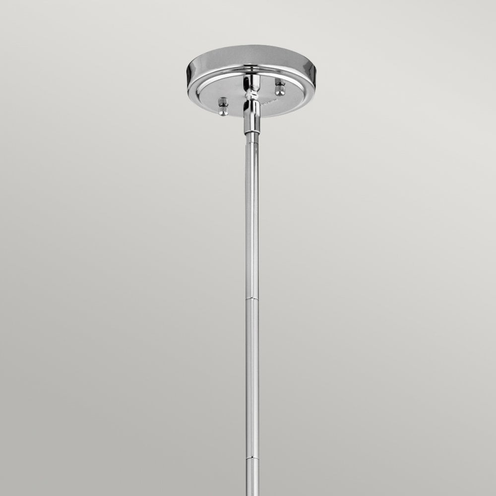 Everly Small Pendant in Glass & Chrome