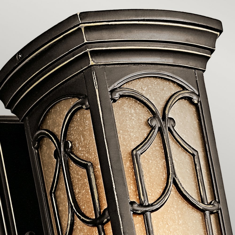 Franceasi 1 Light Small Wall Lantern in Olde Bronze