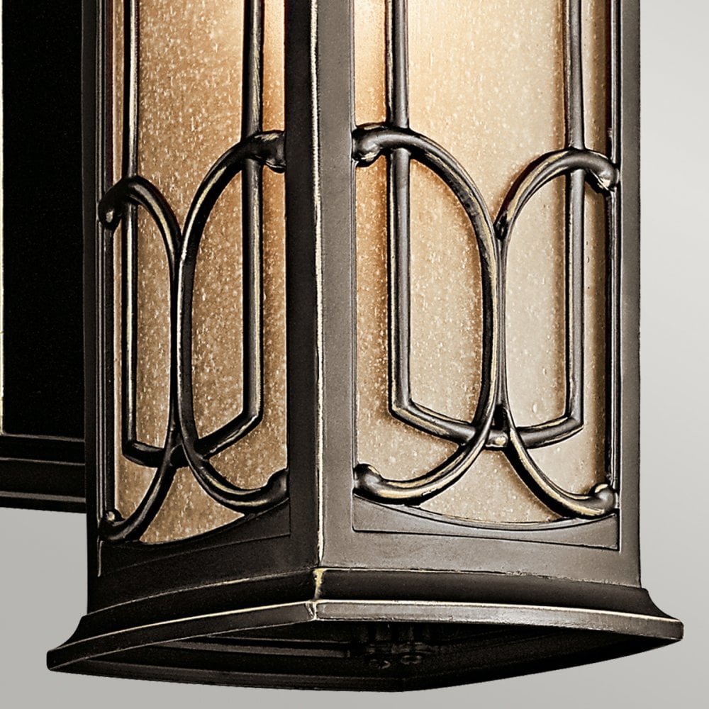Franceasi 1 Light Small Wall Lantern in Olde Bronze
