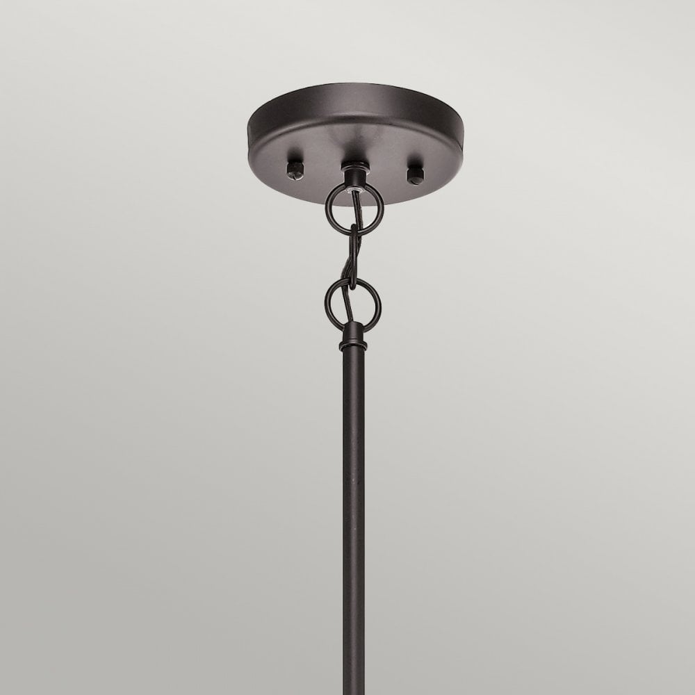 Lyndon 5 Light IP44 Chandelier in Architectural Bronze