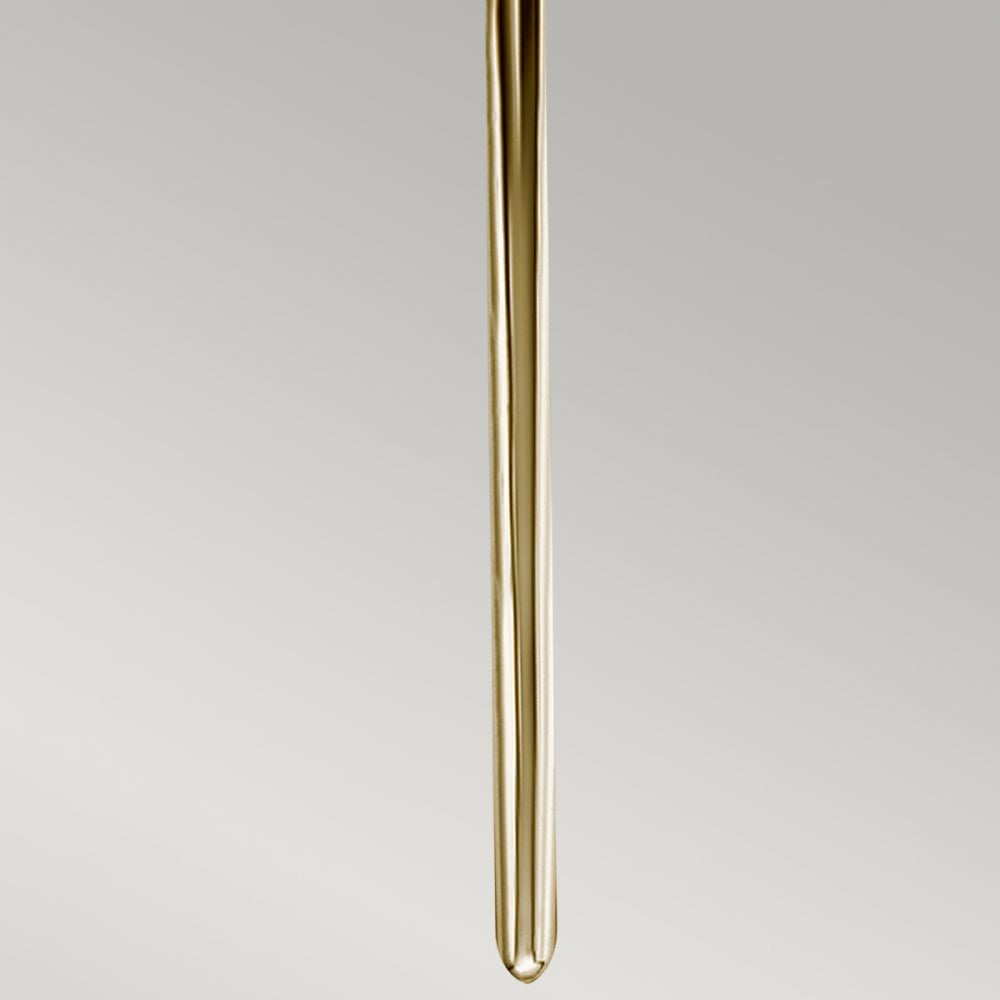 Mona IP44 2 Light Large Wall Light in Polished Brass