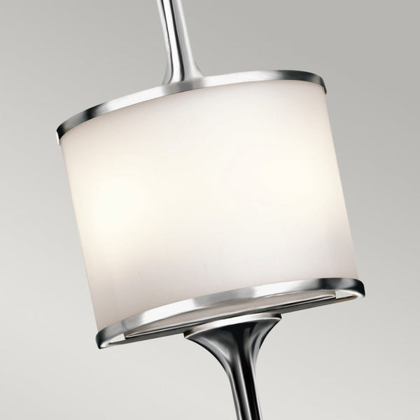 Mona IP44 2 Light Large Wall Light in Polished Chrome