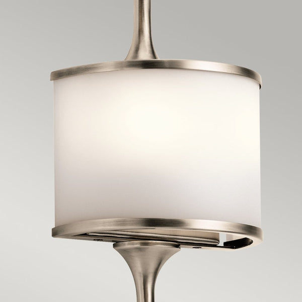 Mona IP44 2 Light Small Wall Light in Classic Pewter