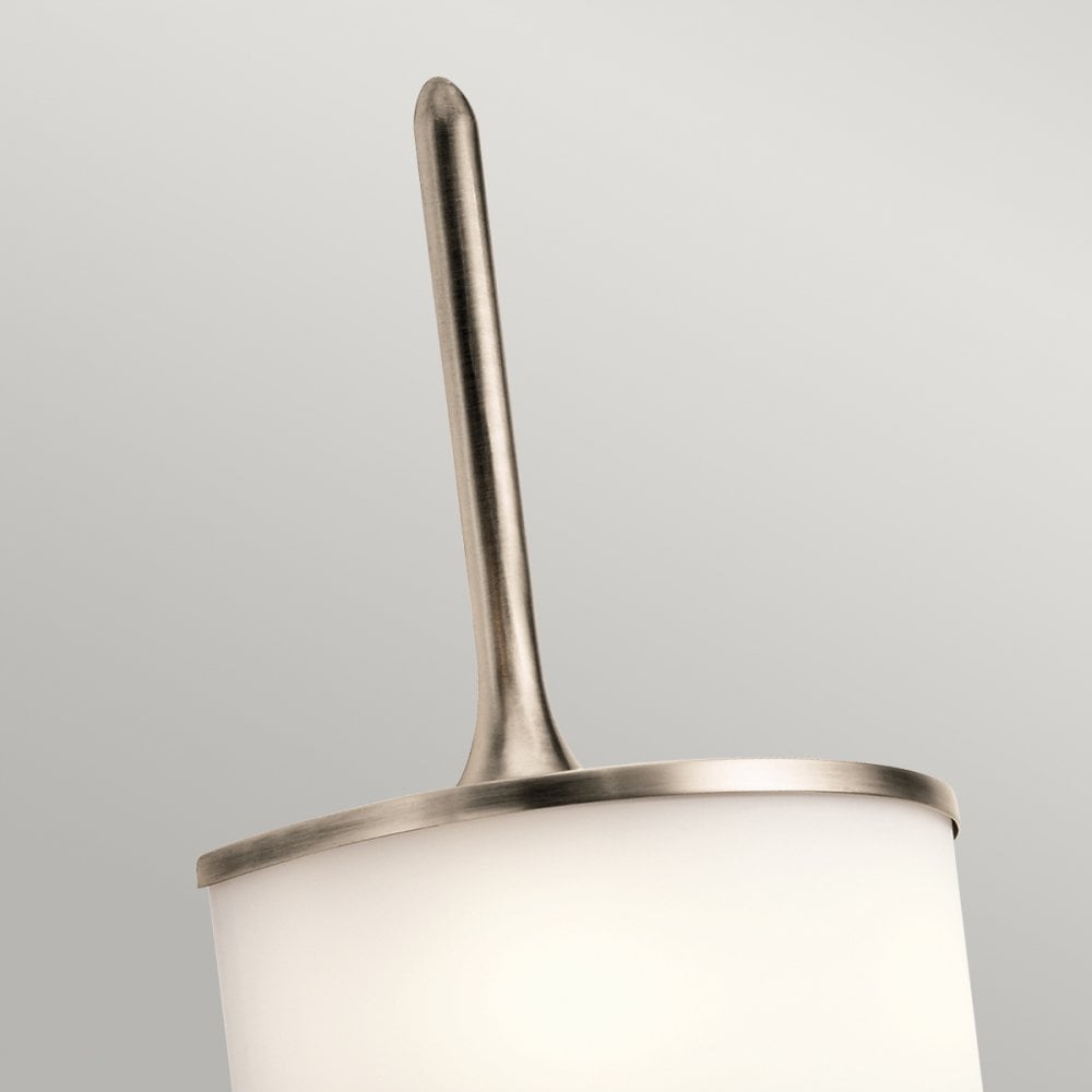 Mona IP44 2 Light Small Wall Light in Classic Pewter
