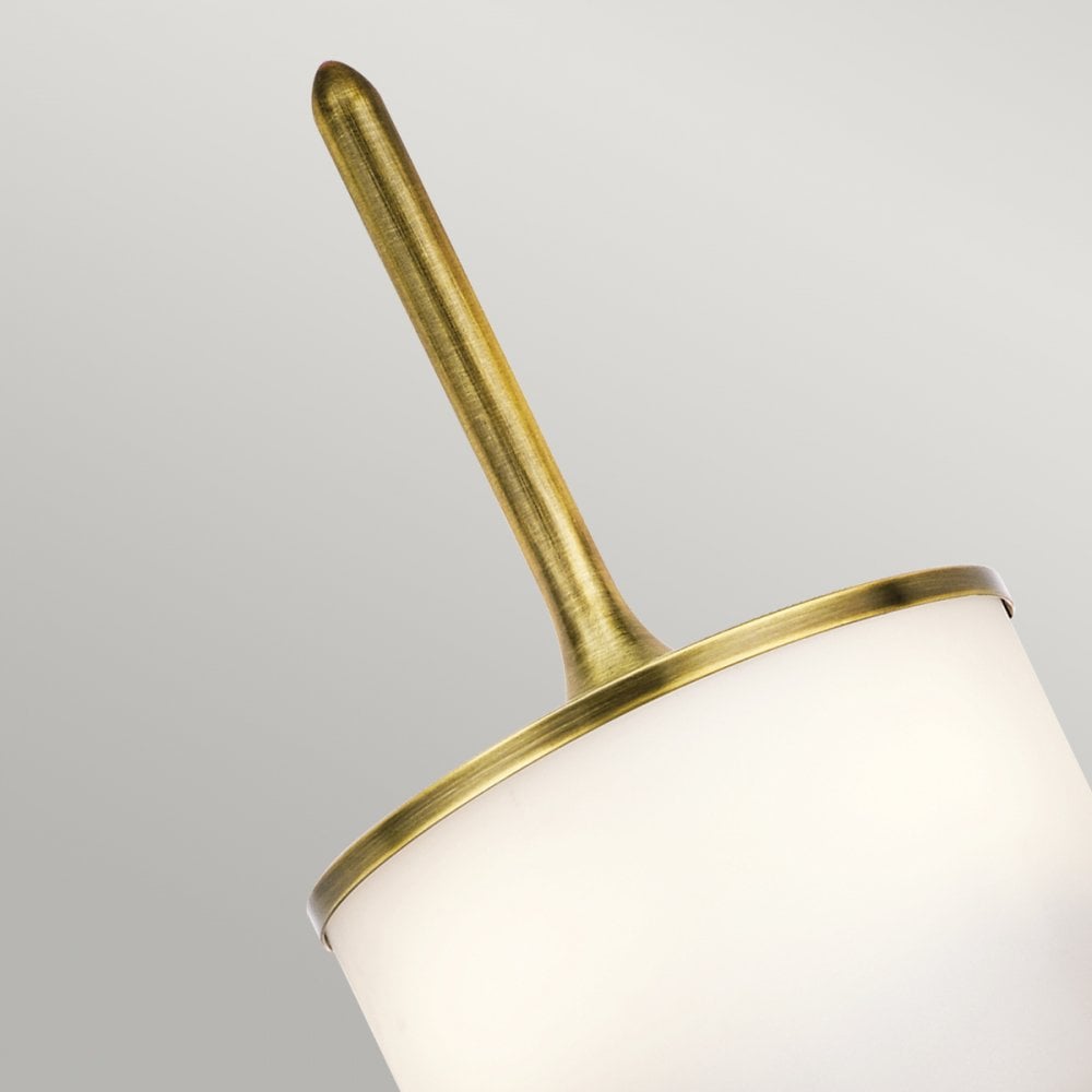 Mona IP44 2 Light Small Wall Light in Natural Brass