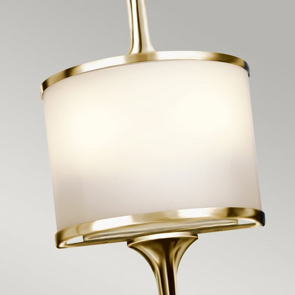 Mona IP44 2 Light Small Wall Light in Polished Brass