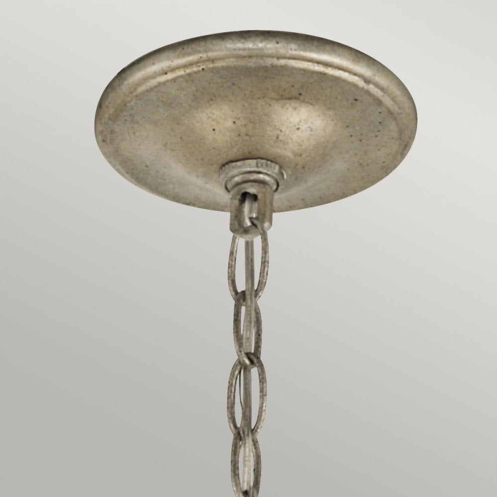 Rosalie Five Light Mini Chandelier in Sterling Gold