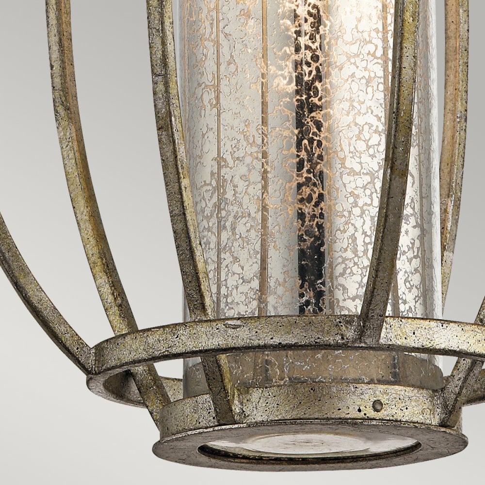 Rosalie Single Pendant Light in Sterling Gold