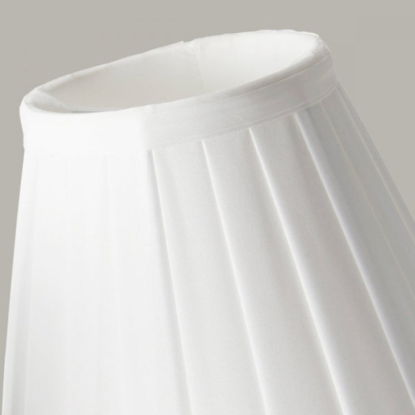 Clip Shades Pleated White Candle Shade