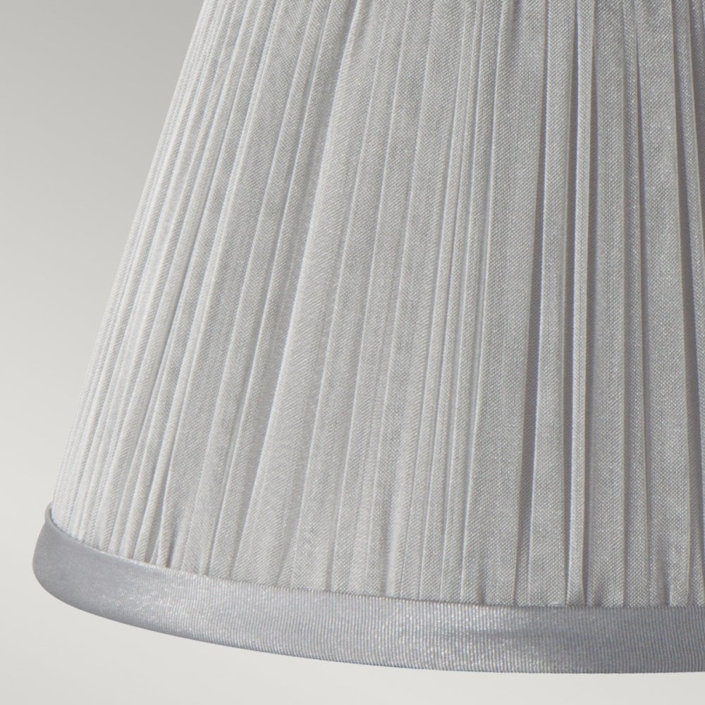 Clip Shades Pleated Grey Chiffon Candle Shade