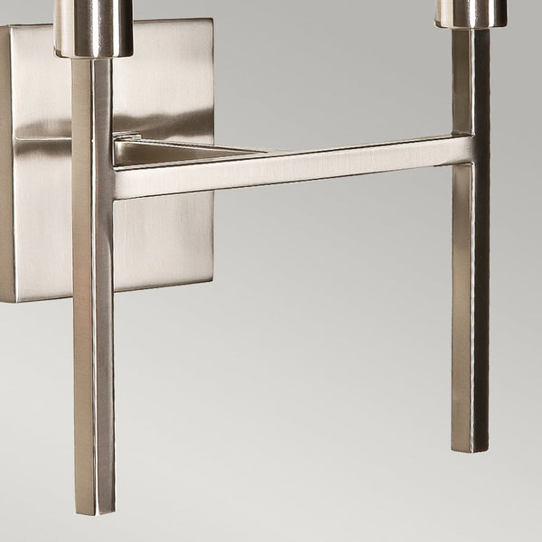 Lucerne Twin Wall Light in Brushed Nickel