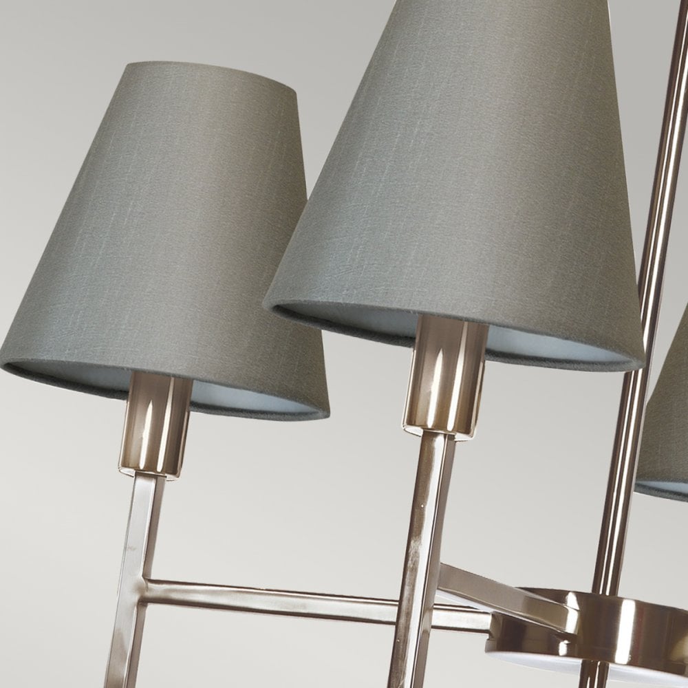 Lucerne 4 Light Chandelier in Brushed Nickel