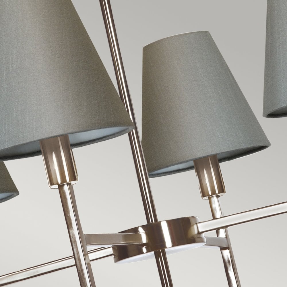 Lucerne 4 Light Chandelier in Brushed Nickel