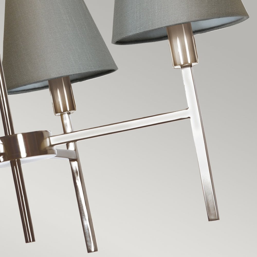 Lucerne 4 Light Chandelier in Brushed Nickel
