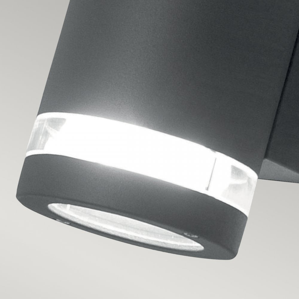 Magnus Up & Down Wall Light in Dark Grey