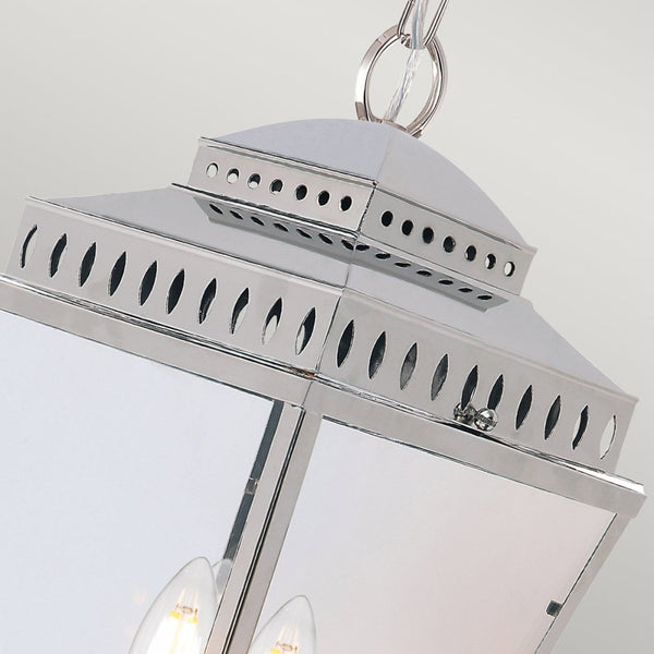 Mansion House Polished Nickel Outdoor Hanging Lantern