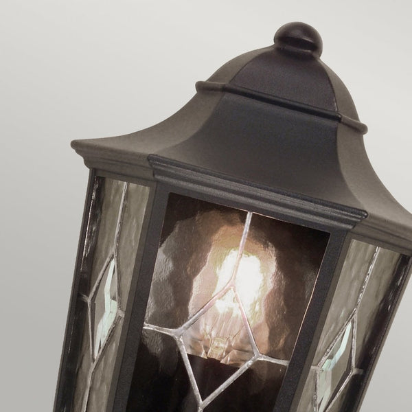 Norfolk Outdoor IP43 Half Wall Lantern in Black