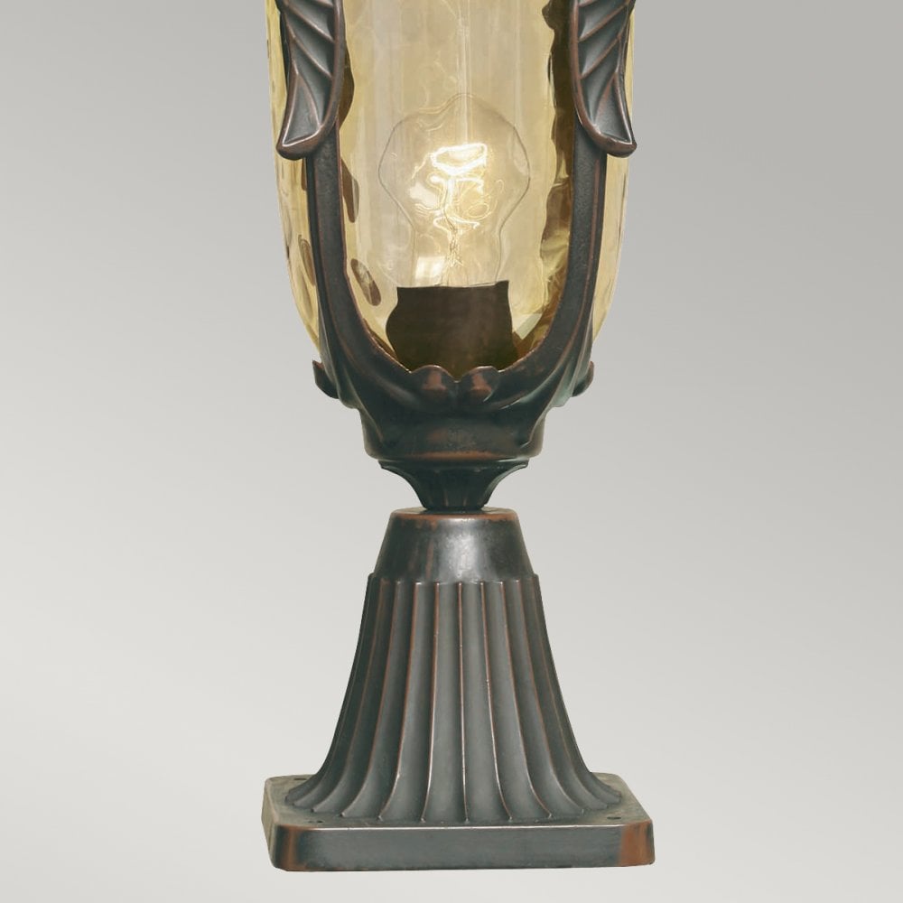 Philadelphia 1 Light Medium Pedestal in Old Bronze