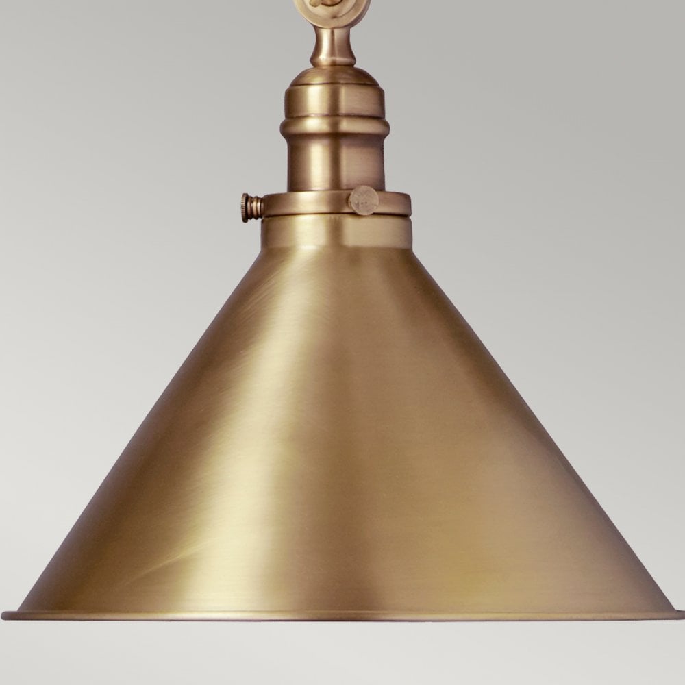 Provence Pendant or Wall Light in Aged Brass