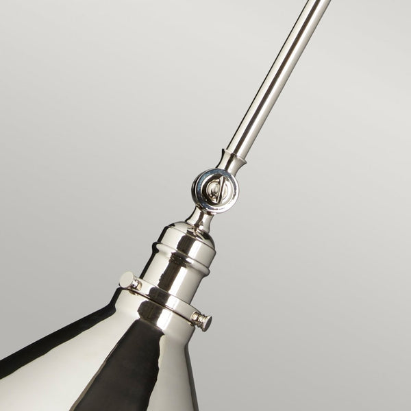 Provence Pendant or Wall Light in Polished Nickel
