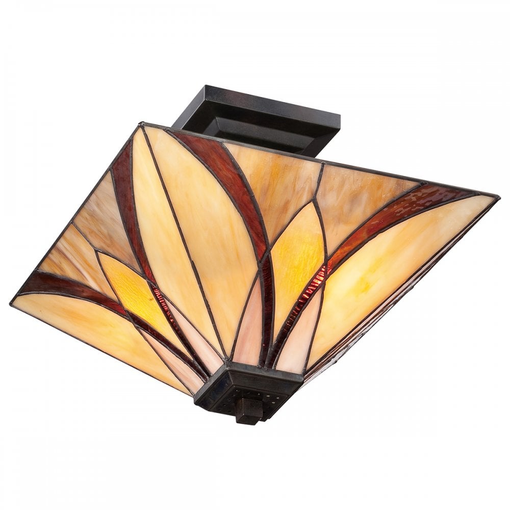 Tiffany Asheville Semi Flush Ceiling Light