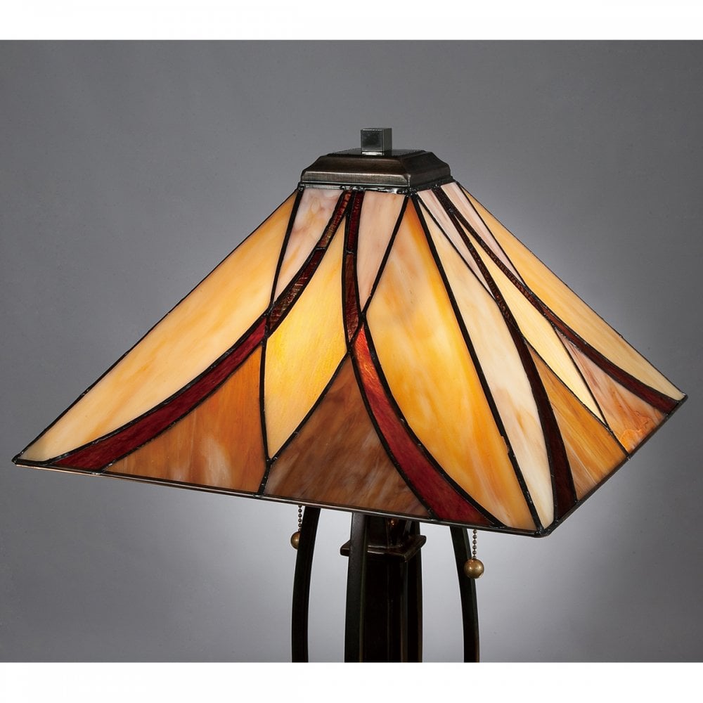 Tiffany Asheville Table Lamp in Valiant Bronze