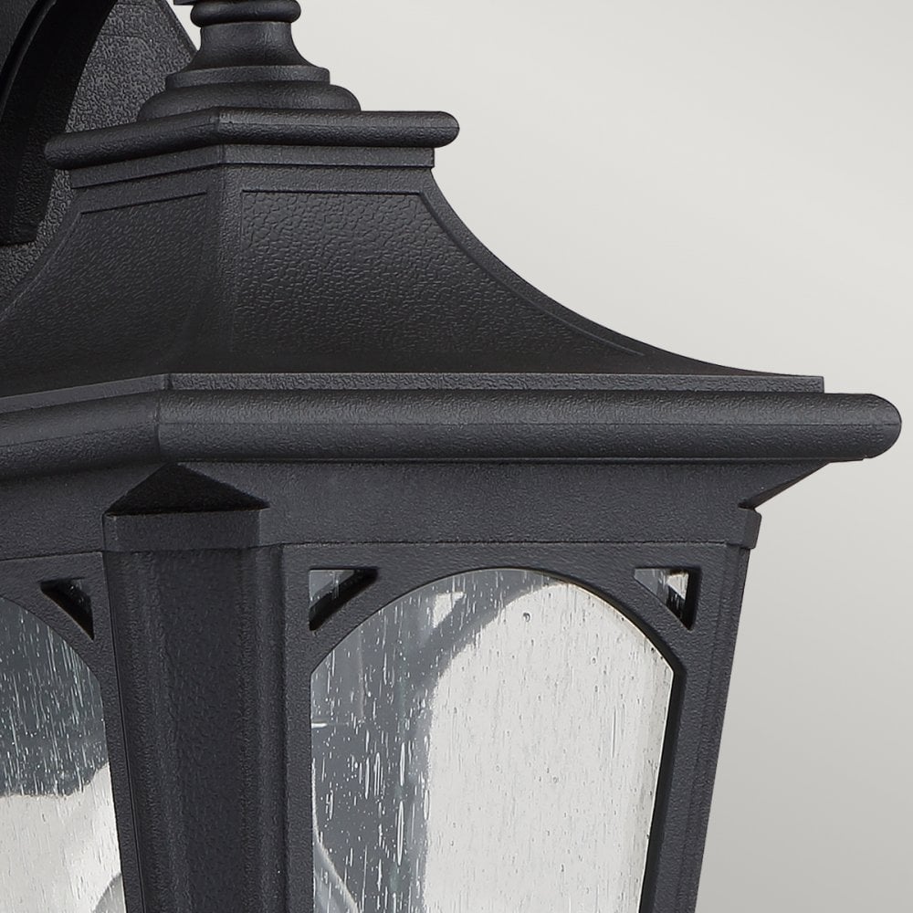 Bedford 1 Light Small Wall Lantern in Mystic Black