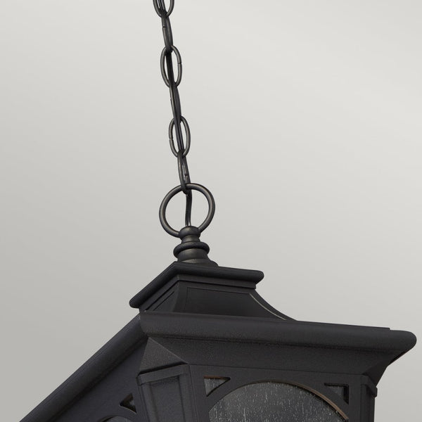 Bedford 1 Light Small Chain Lantern in Mystic Black