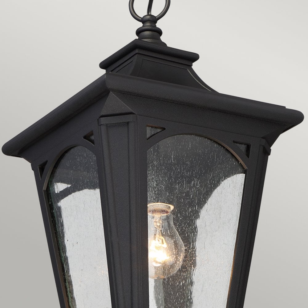 Bedford 1 Light Small Chain Lantern in Mystic Black