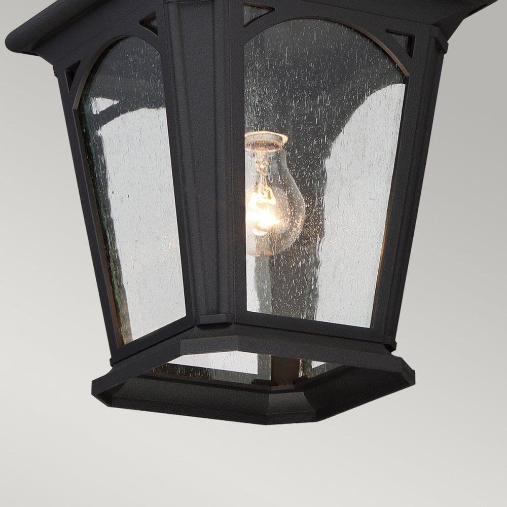 Bedford 1 Light Small Chain Lantern in Mystic Black