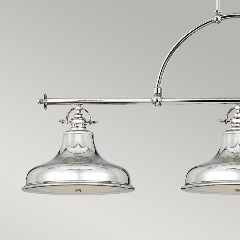 Emery Three Light Bar Pendant in Imperial Silver