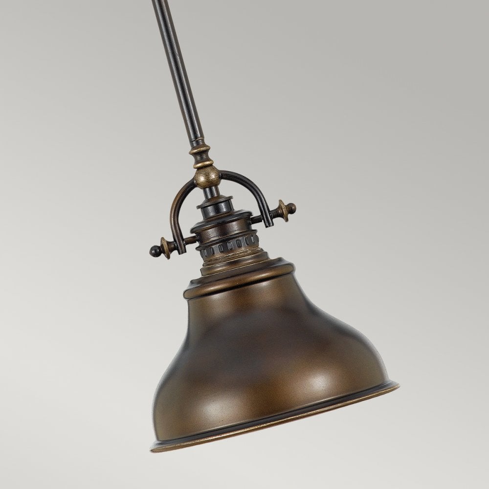 Emery Mini Pendant in Palladian Bronze