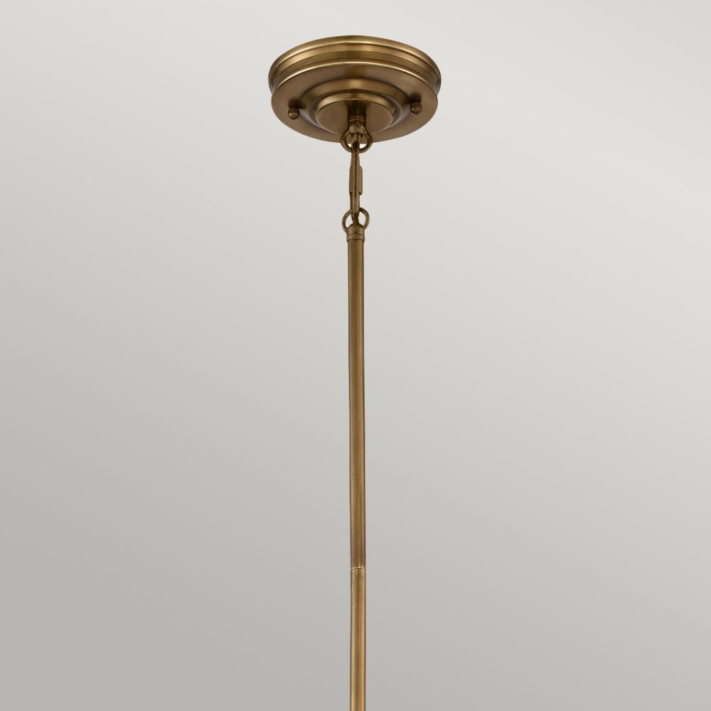 Emery Mini Pendant Light in Weathered Brass