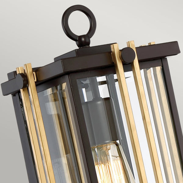 Goldenrod Medium Outdoor Wall Lantern in Western Bronze