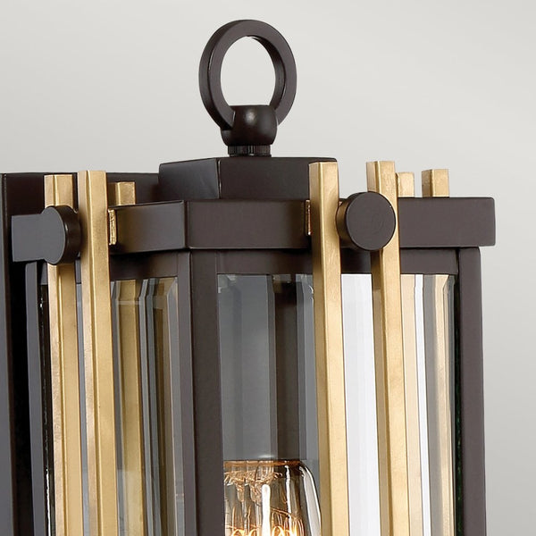 Goldenrod Small Outdoor Wall Lantern in Western Bronze