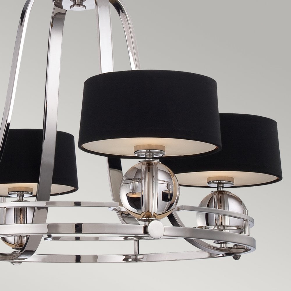 Uptown Gotham 4 Light Chandelier in Imperial Silver