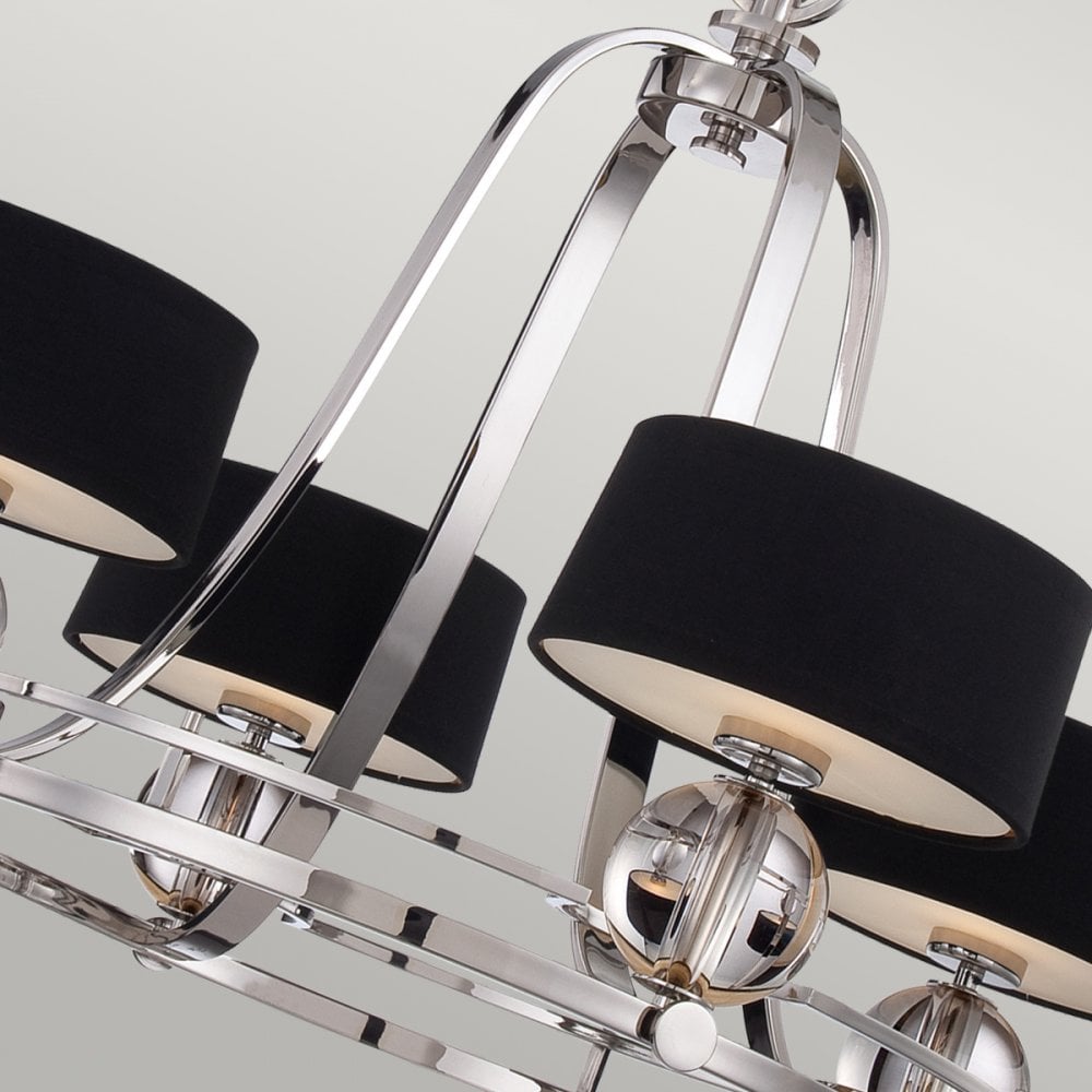 Uptown Gotham 4 Light Chandelier in Imperial Silver