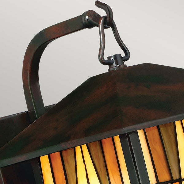 Inglenook Outdoor Tiffany Style Medium Wall Mount Light