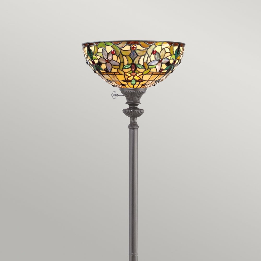 Tiffany Kami Uplighter in Vintage Bronze