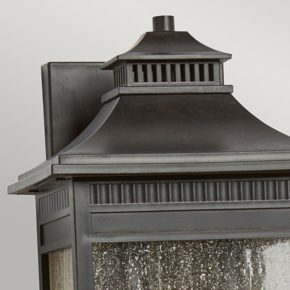 Livingston Medium Coastal Wall Lantern in Imperial Bronze