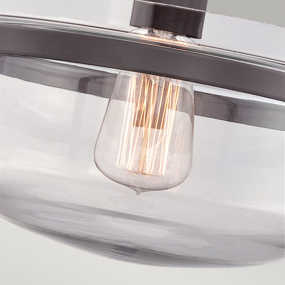 Penn Station Semi Flush Light in Western Bronze