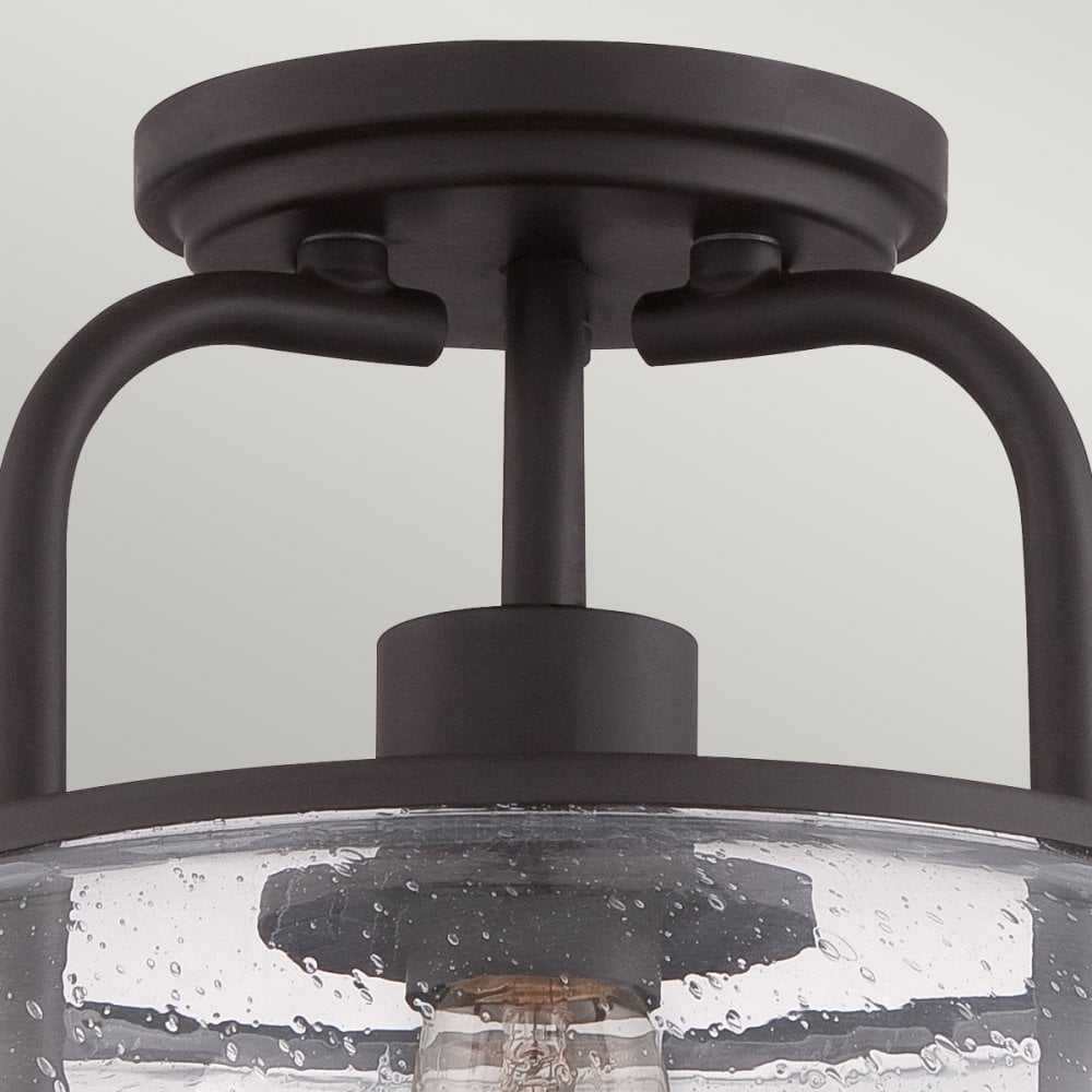 Trilogy Small Semi-Flush in Old Bronze