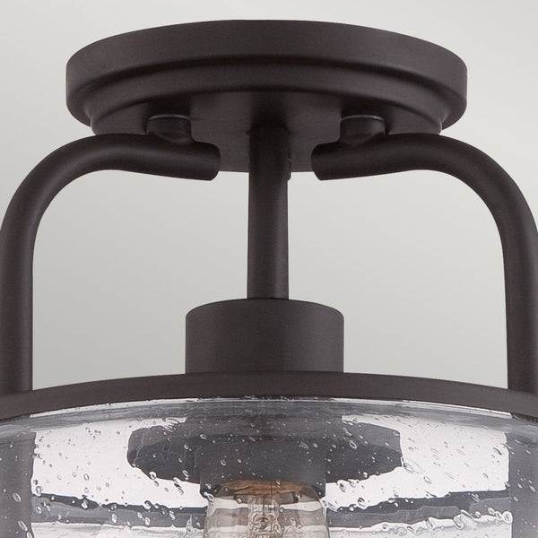 Trilogy Small Semi-Flush in Old Bronze